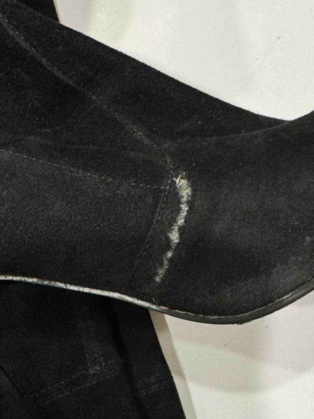 Stuart Weitzman Black Over-the-Knee Suede Boots - Picture 6 of 6